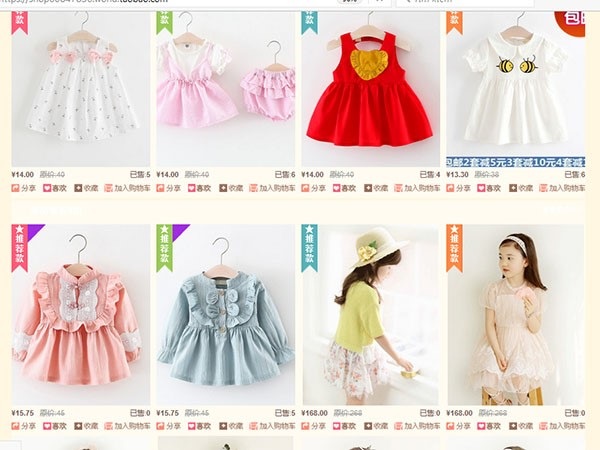 Săn deal hot quần áo trẻ em trên các sàn thương mại điện tử Trung Quốc